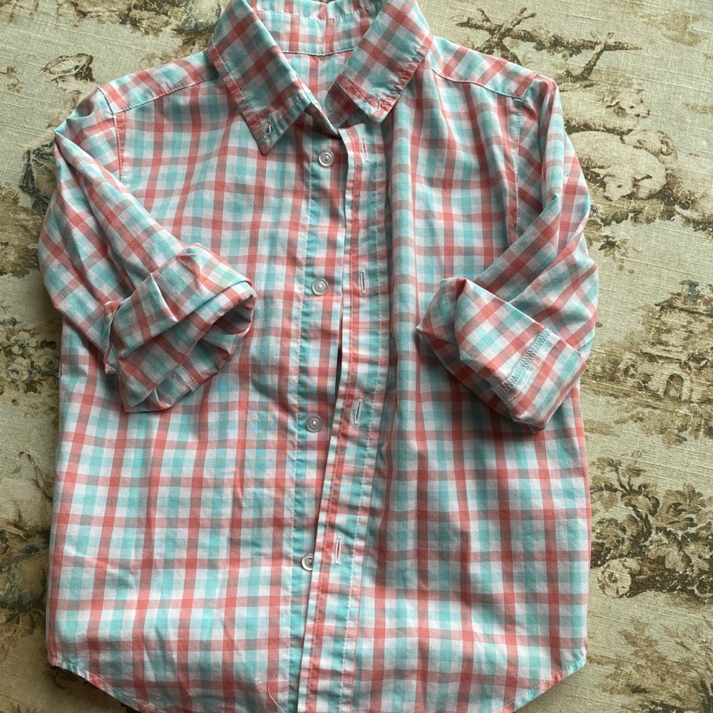 Kelly’s Kids gingham button down